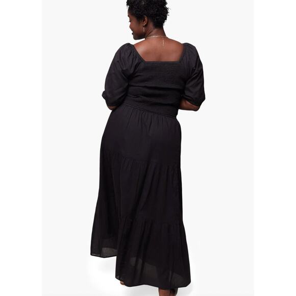 Able‎ Erna Smocked Blouse and Harper Tiered Maxi Skirt Set Black Size XL NEW - Picture 2 of 11